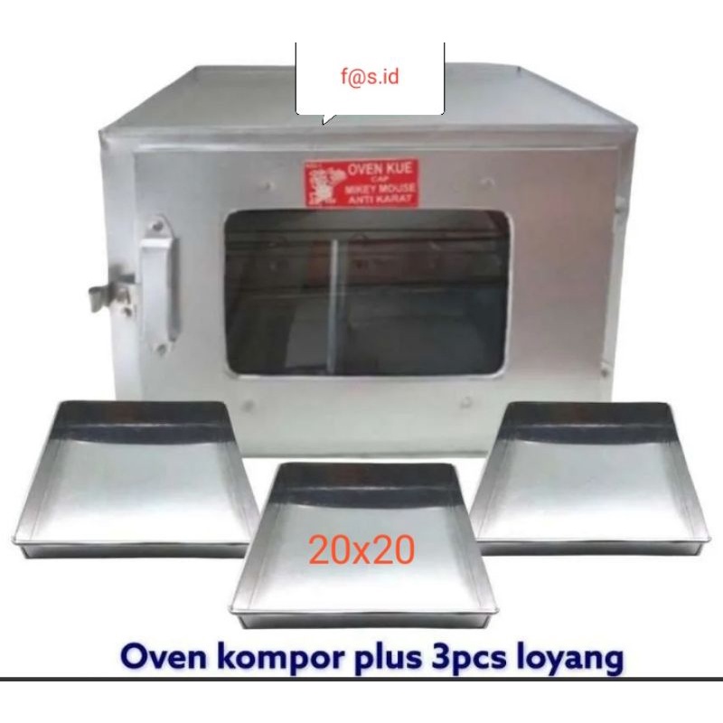 Oven tangkring Mickey mouse & loyang Oven Mini +koas kue