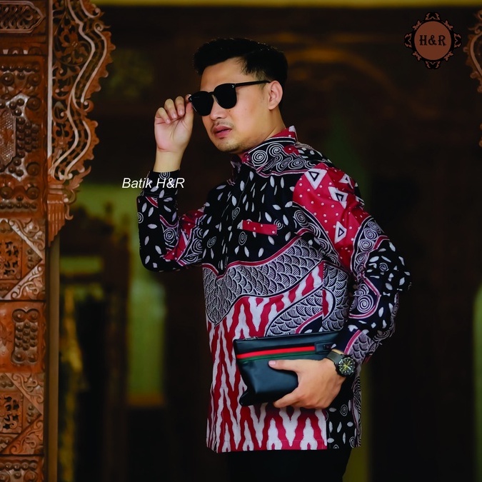 Baju Batik Pria Lengan Panjang Kemeja Batik Pria Batik Premium Kemeja Cowok Batik modern Baju Pria