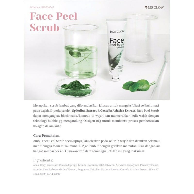 FACE PEEL SCRUB MS GLOW