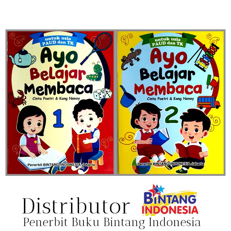 Jual Bintang Indonesia Jakarta - Buku Tk-Paud Ayo Belajar Membaca Jilid ...