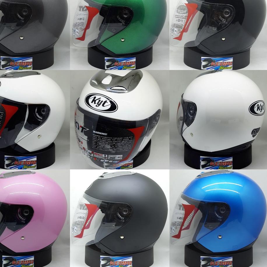 Terbaru.. Helm KYT JET Solid polos original