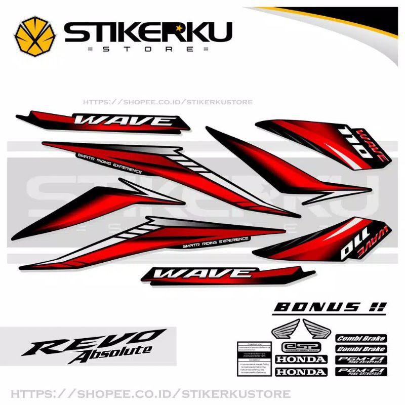 striping motor absolute Revo / striping absolute Revo / stiker motor Revo
