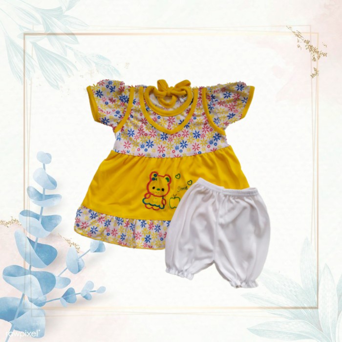 Baju Anak Perempuan Baju Bayi Perempuan | dress baju bayi anak perempuan + celana