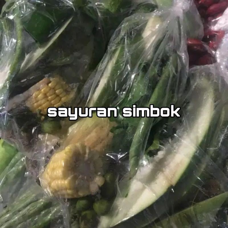 

Sayuran segar paket sayur asem perbungkus