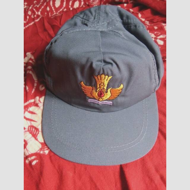 Topi SMA/Topi abu-abu/Topi seragam SMA Abu-abu