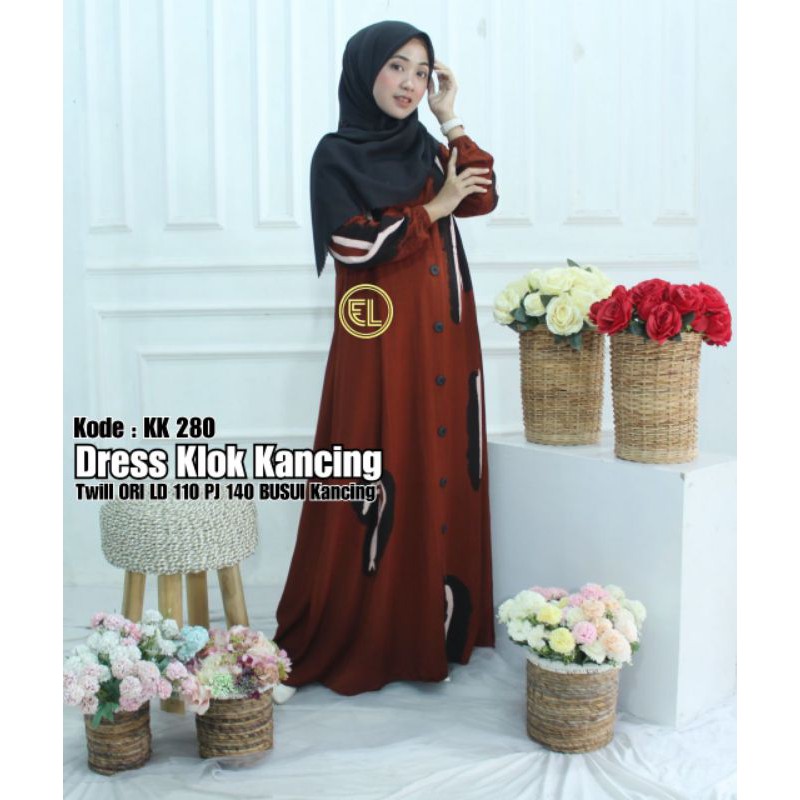 Gamis twill ori by Batik Elzhaf KK 280