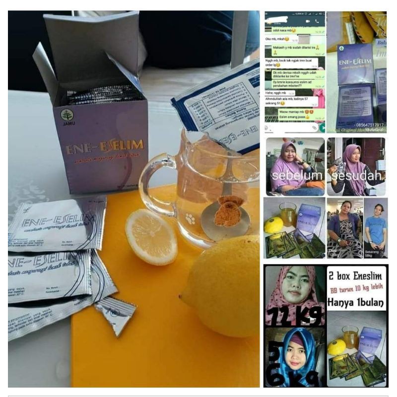 

Natural Extrak Ene-Eselim Minuman Penurun Berat Badan Pelangsing Alami