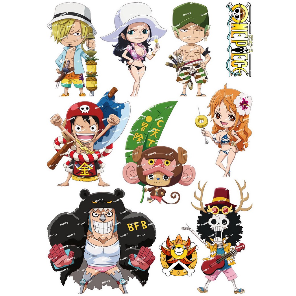 H7 Stiker Gambar Kartun Anime One Piece Ukuran Besar F0328 03 Anti