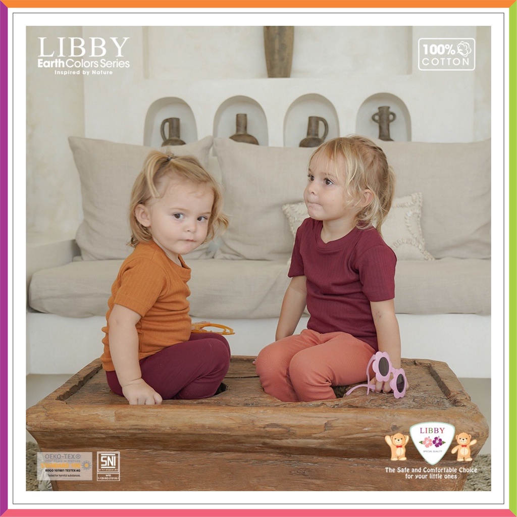 LIBBY LEGGING BABY EARTH COLOUR SERIES 0-1 TAHUN | LIBBY EASY TSHIRT | LILO SKIRT ❤ Fashionbabies ❤