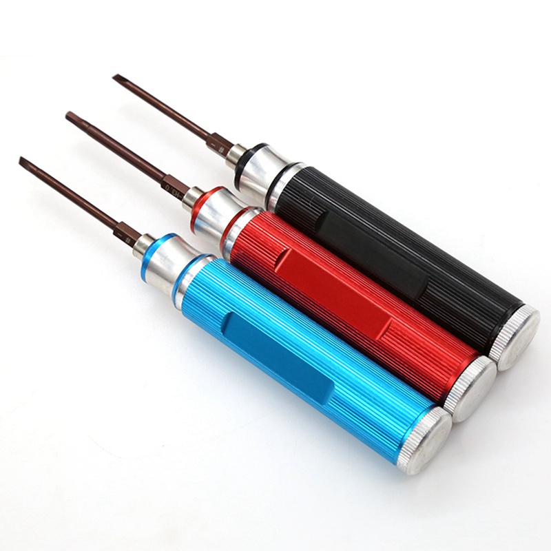 6 in 1 Hexagon Screwdriver H1.5 2.0 2.5 3.0mm Hex Slotted Phillips Screwdriver Tool Kit for RC el Car Boat Aircraft,2