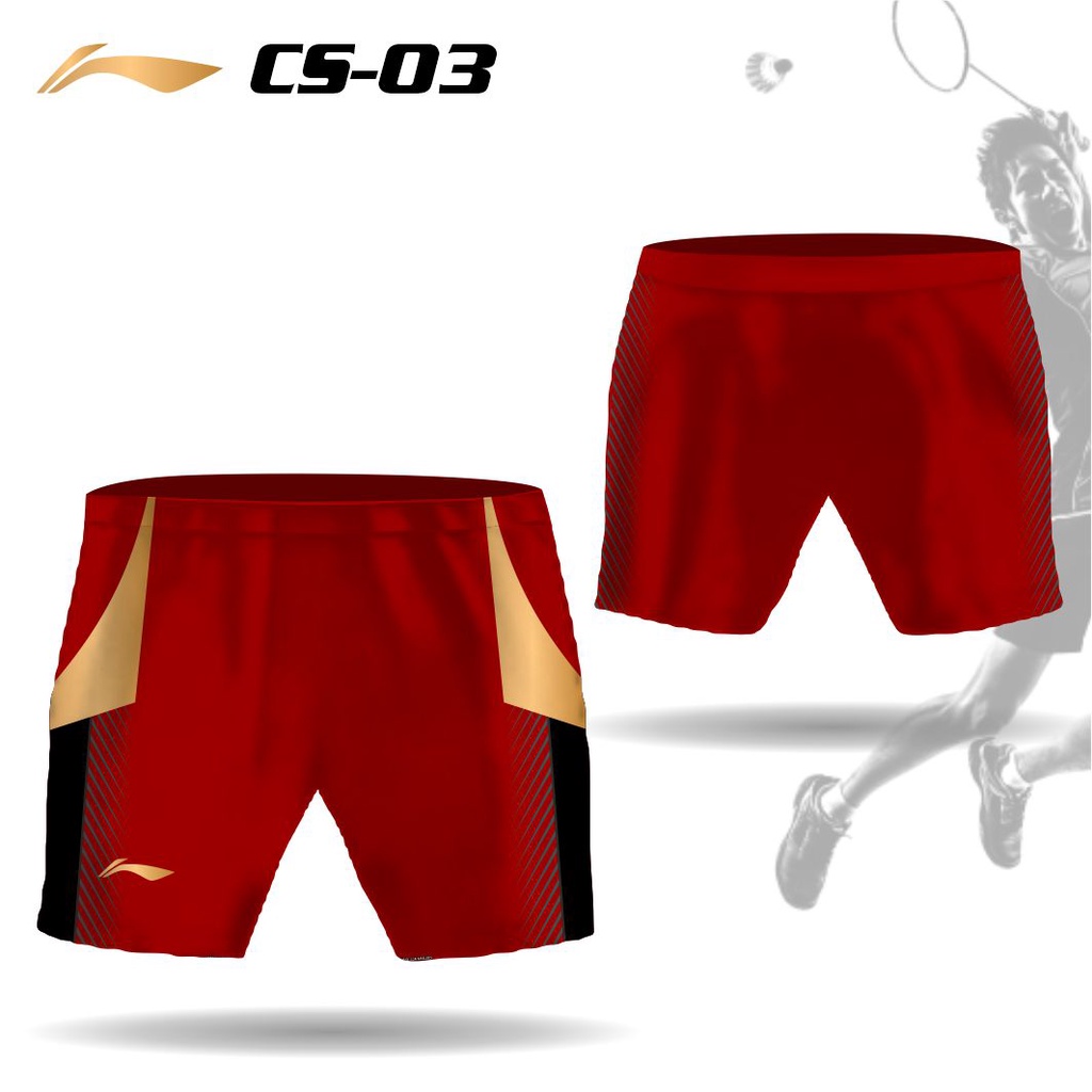 Celana badminton  bulu tangkis thomas uber cup kaos tim indonesia