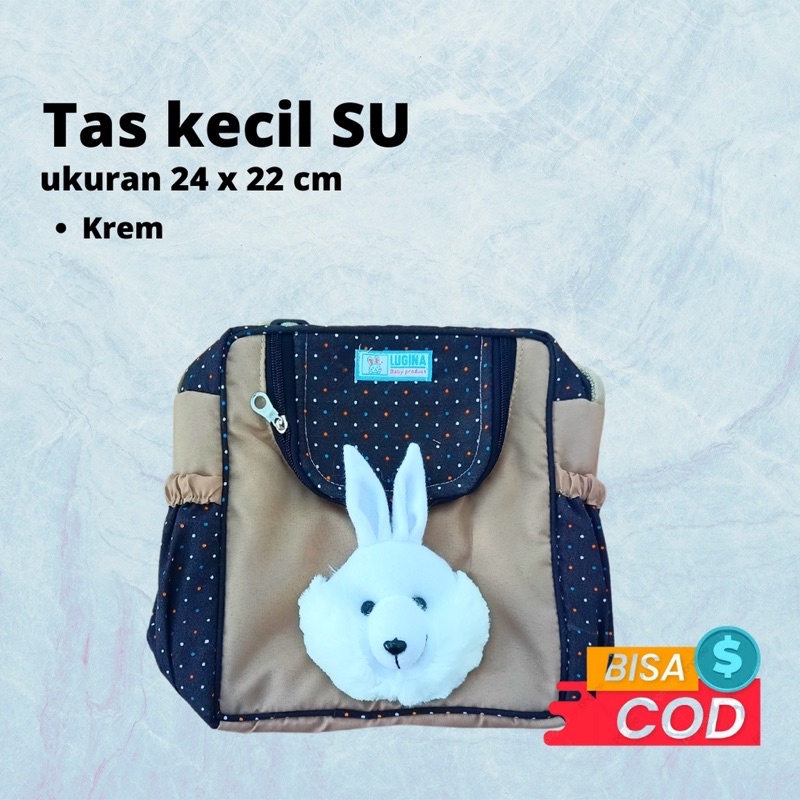 tas slempang perlengkapan bayi kecil dan gendongan topi kerut set