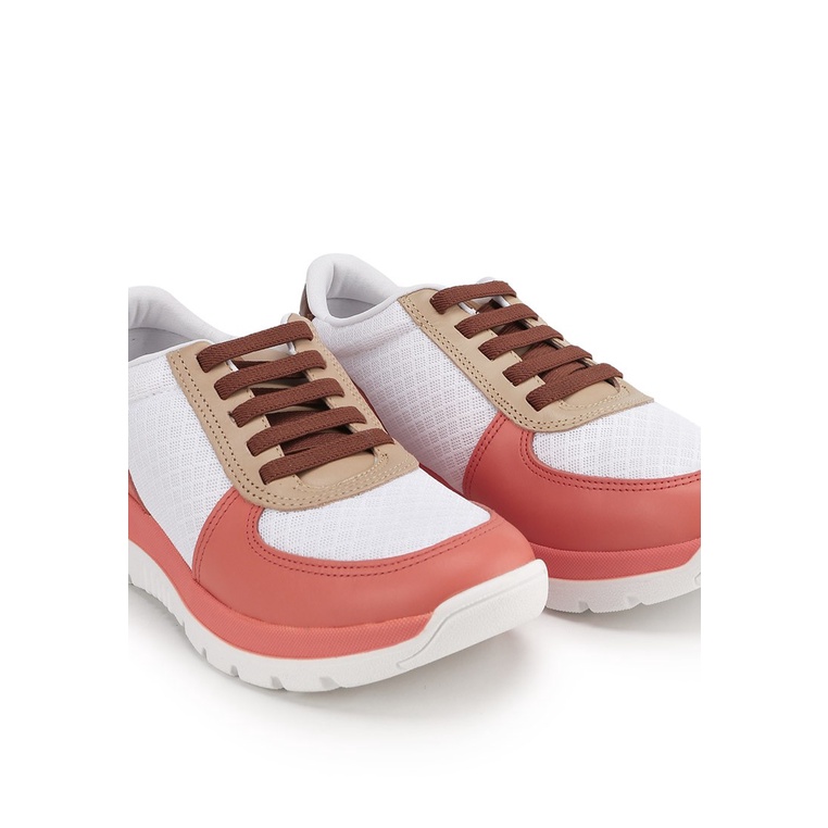 SEPATU SNEAKER KULIT OBERMAIN WANITA ORIGINAL CASUAL KETS PINK OW08