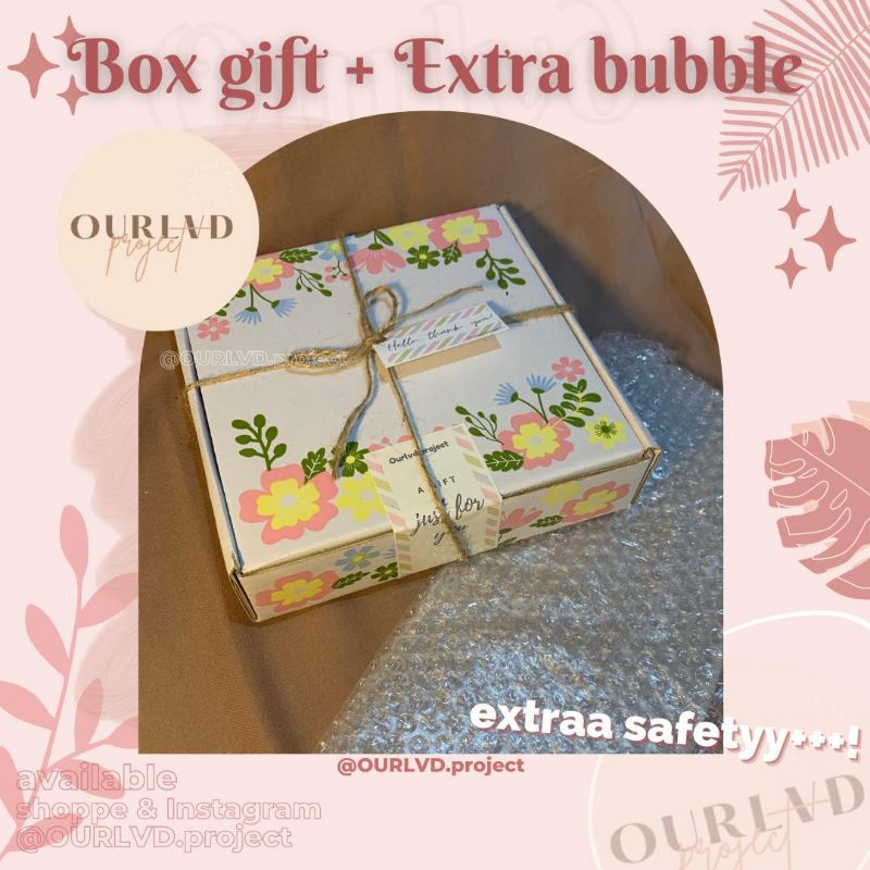 

PREMIUM BOX GIFT + extra bubblewarp / BOX ACRYLIC (agar gift kamu aman⁉️)