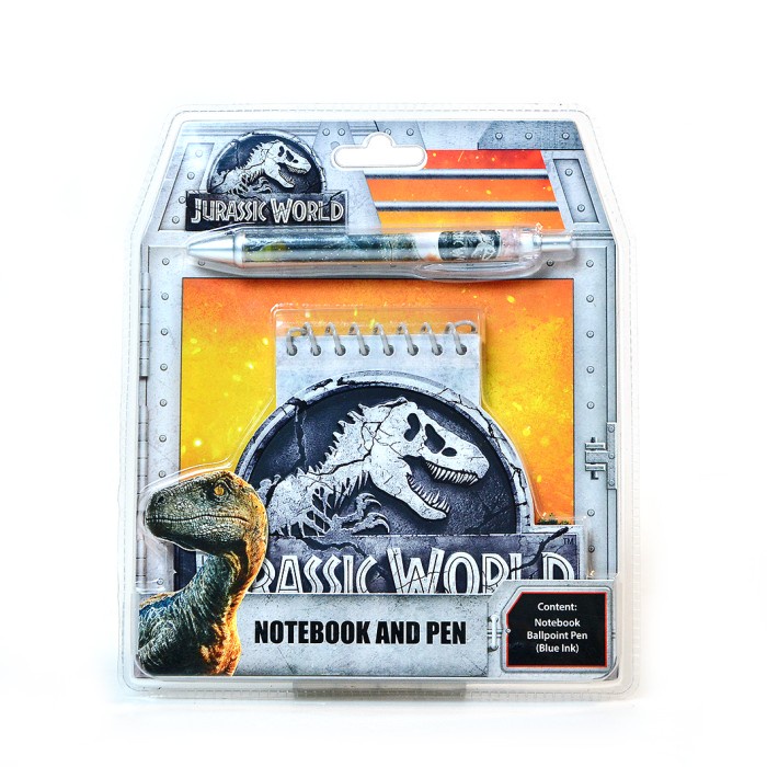 

tulis-alat-paket- jurassic world 2 paket alat tulis original pen & notebook set mixed -paket-alat-