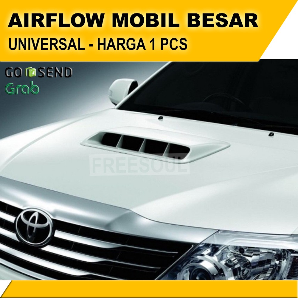 Airflow Kap Mesin Model Fortuner Besar - Air Scoop Variasi Universal