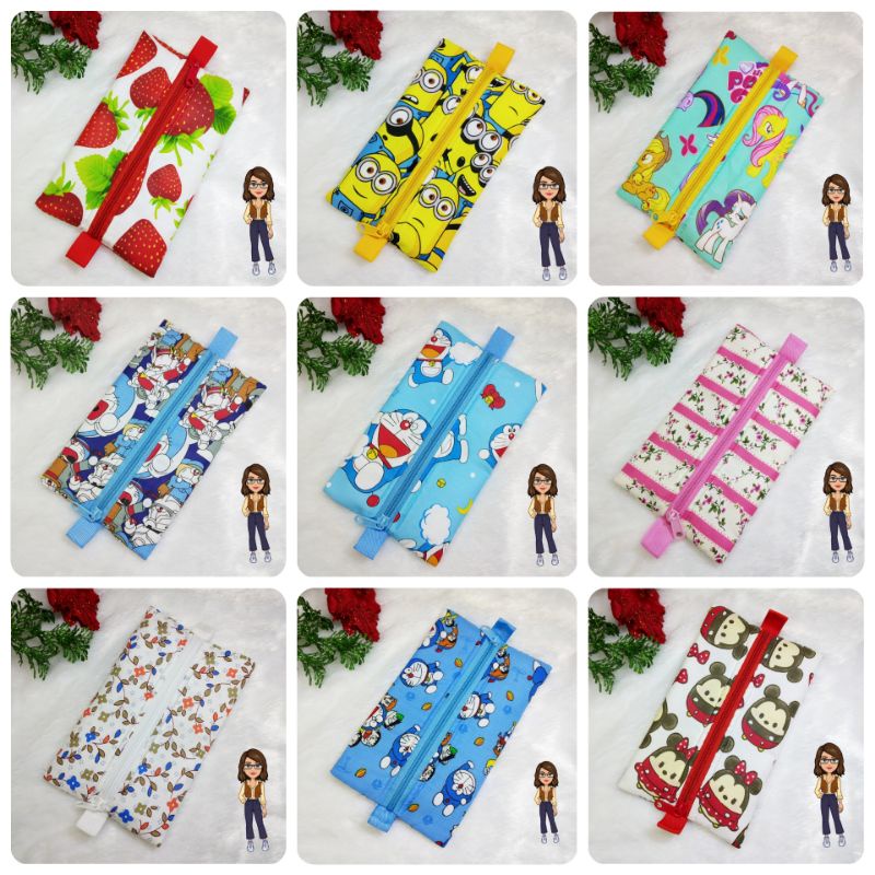 Madebynie ✨No Tissue Tempat Tissue Travel Pack Handmade Kain Katun / Tissue Pouch / Dompet Tissue / 