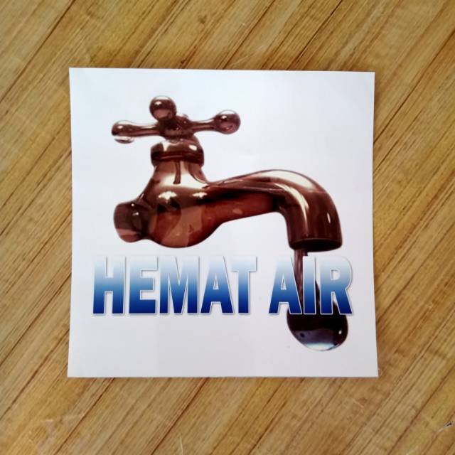 

Stiker K3 rambu safety. Hemat air. UK 15x15cm .stiker k3