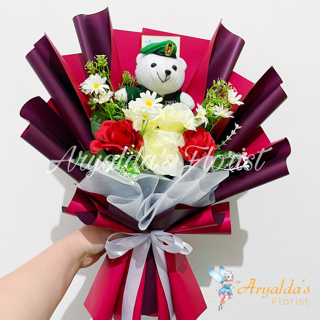 Medium Sized Bouquet | Buket Bunga Anniversary, Graduation, Sidang, Valentine, Birthday, Ulang Tahun