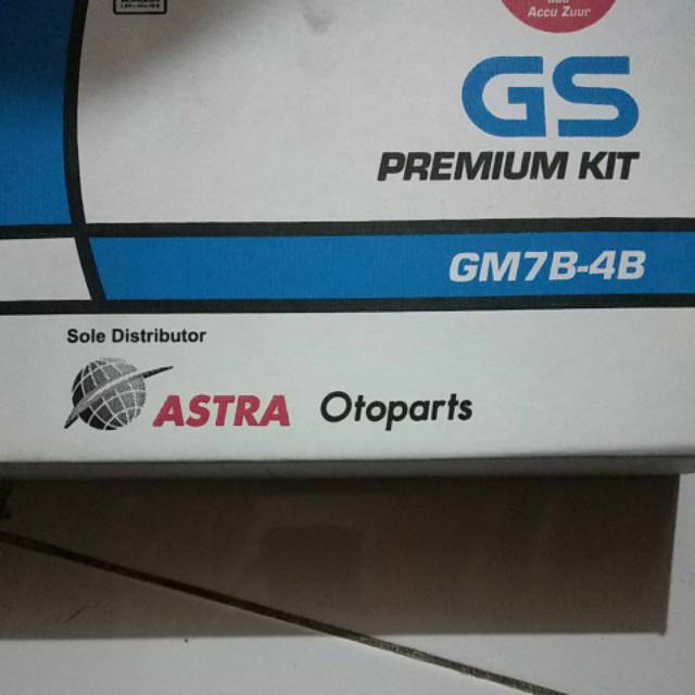 Aki Basah GS ASTRA GM7B-4B PREMIUM KIT Tiger