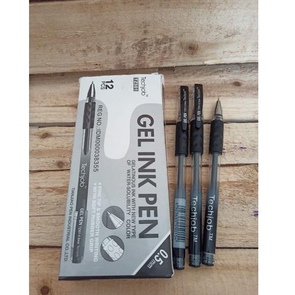 

Gel ink pen techjob Tz-501/ (DAPAT 12PC) Hitam dan Biru ZnJ ||Populer