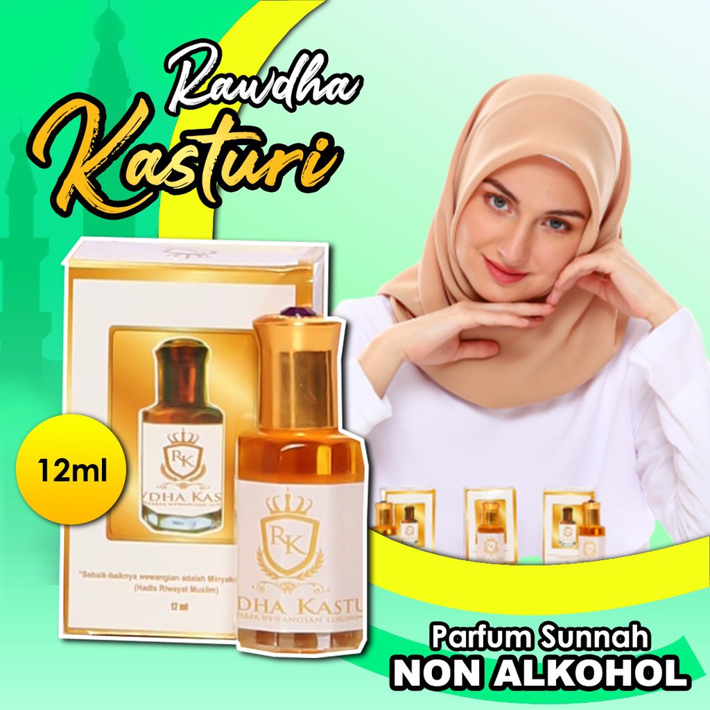Parfum Minyak Wangi Kasturi Kijang Original Import Rawdha Kasturi - Minyak Kasturi Kijang Original