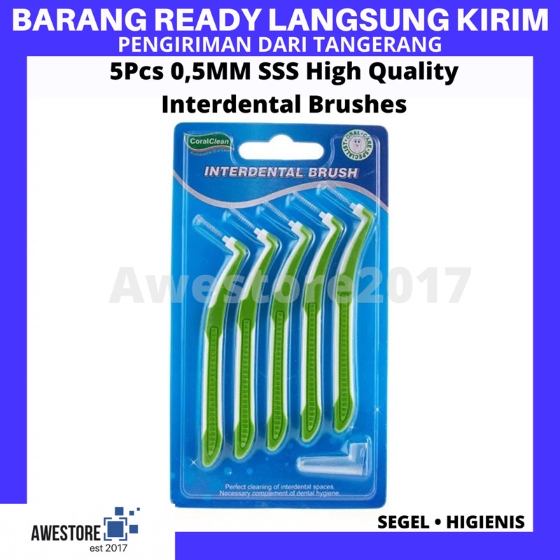 5 PCS Interdental Brush Sikat Gigi Behel Kawat Ortho Dental Floss Pick Y Shaped Bentuk