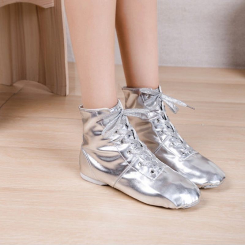 sepatu kain wanita line dance senam fabric shoes ankle flat boots KN T