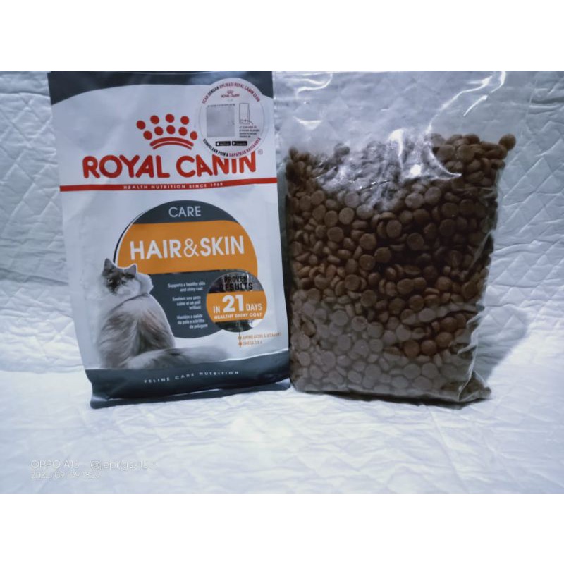 Royal canin makanan kucing hair &amp; skin 400 gr Freshpack