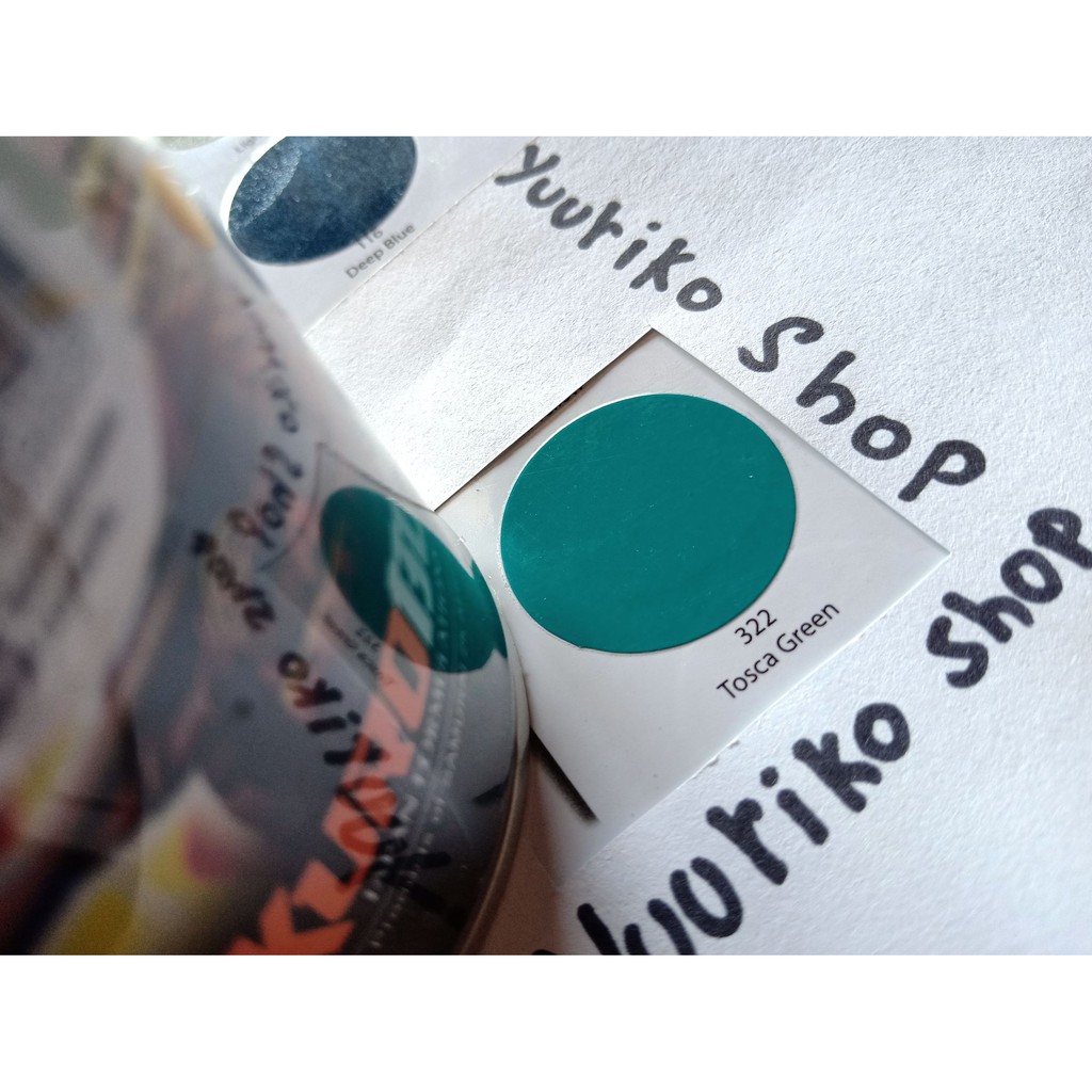 Pilok Samurai Cat Samurai Paint 322 tosca green Cat Semprot biru toska
