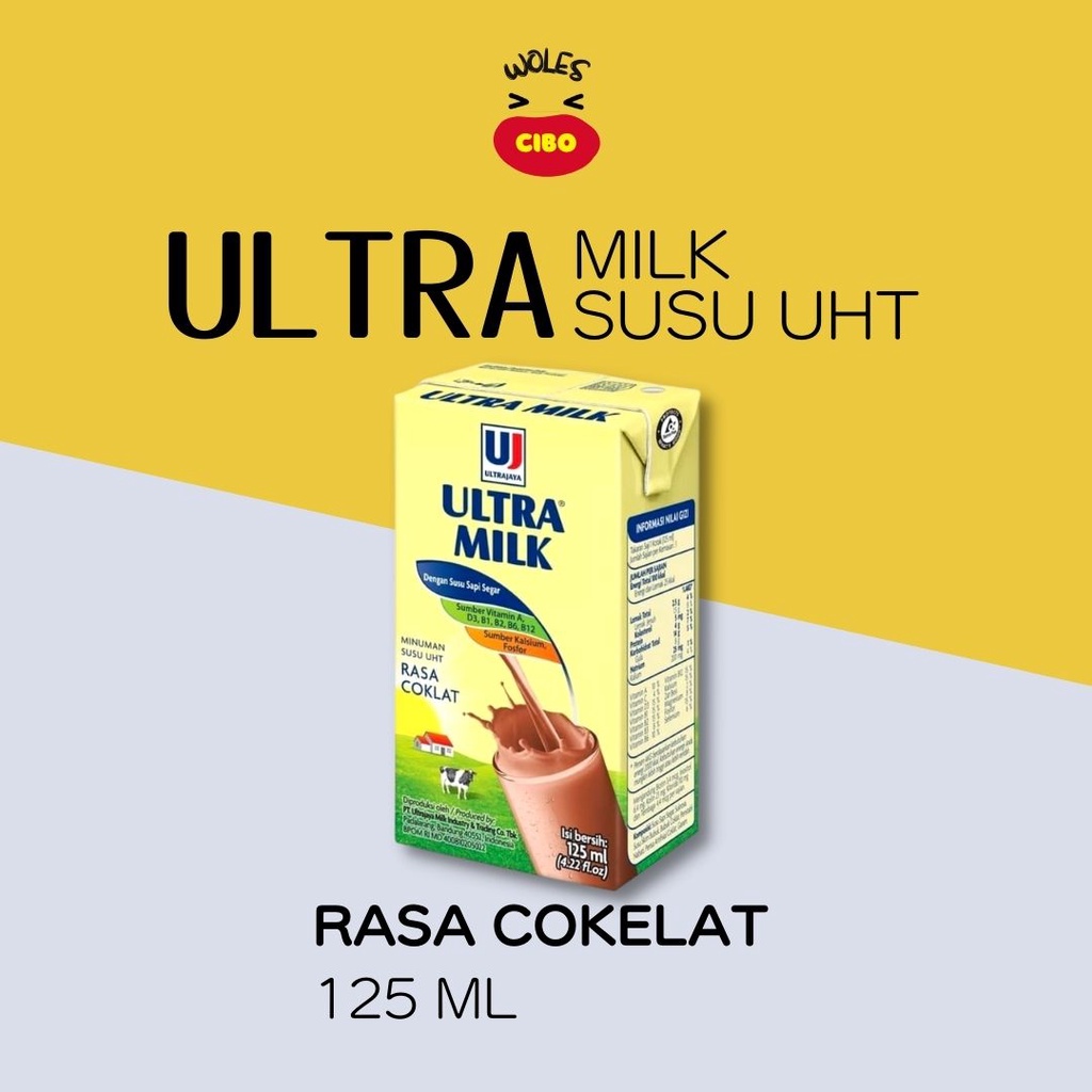 Jual Susu Uht Ultra Milk Rasa Cokelat Stroberi 125ml Shopee Indonesia 0084