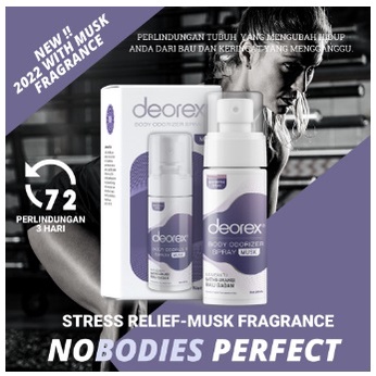 Deorex Body Odorizer Spray 60 Ml (New 2022) /Body Spray/Penghilang Bau Ketiak