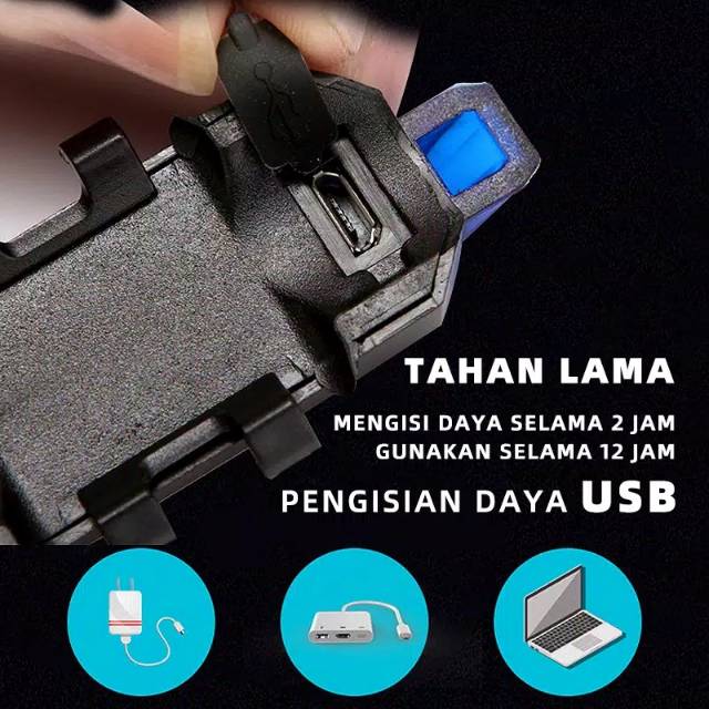 Lampu belakang sepeda Defensor 5 LED Tailight Rechargeable