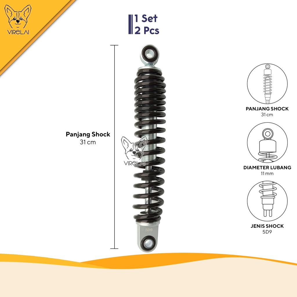 Shockbreaker / Sock Belakang / Peredam Kejut Vega ZR [IMPACT]