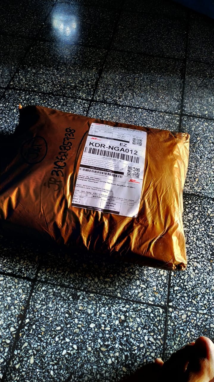 Minulya Ndolop Pink Kemeja Batik Pria Lengan Panjang Lapis Furing