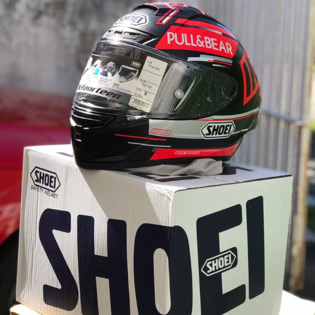 shoei x14 clone black concept ready stock