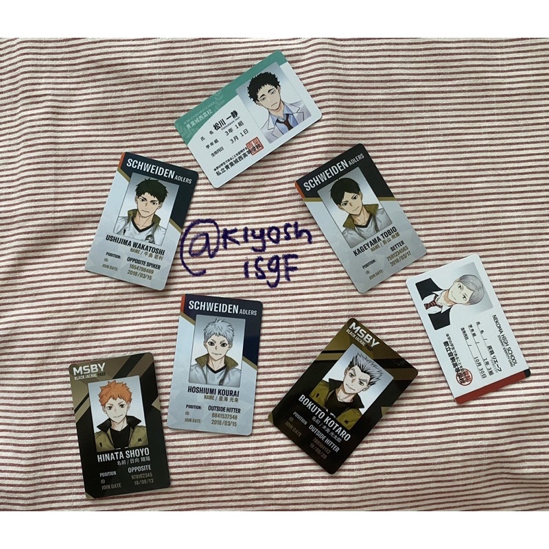 ID Card Haikyuu by @/ri_mumu