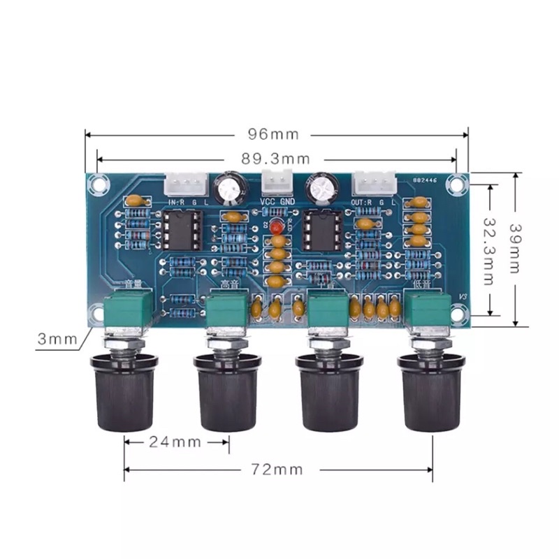 XH-A901 HiFi Tone Control NE5532 Preamp Audio Amplifier