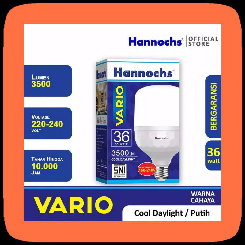Bola Lampu Led Hannochs Vario 36 Watt Bohlam Hannochs Led Vario 36 W asia baru