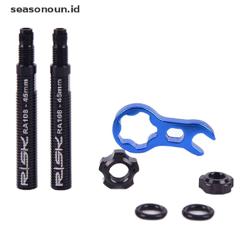 2 Pcs Tabung Extender Presta Valve Dengan Kunci Pas Untuk Sepeda