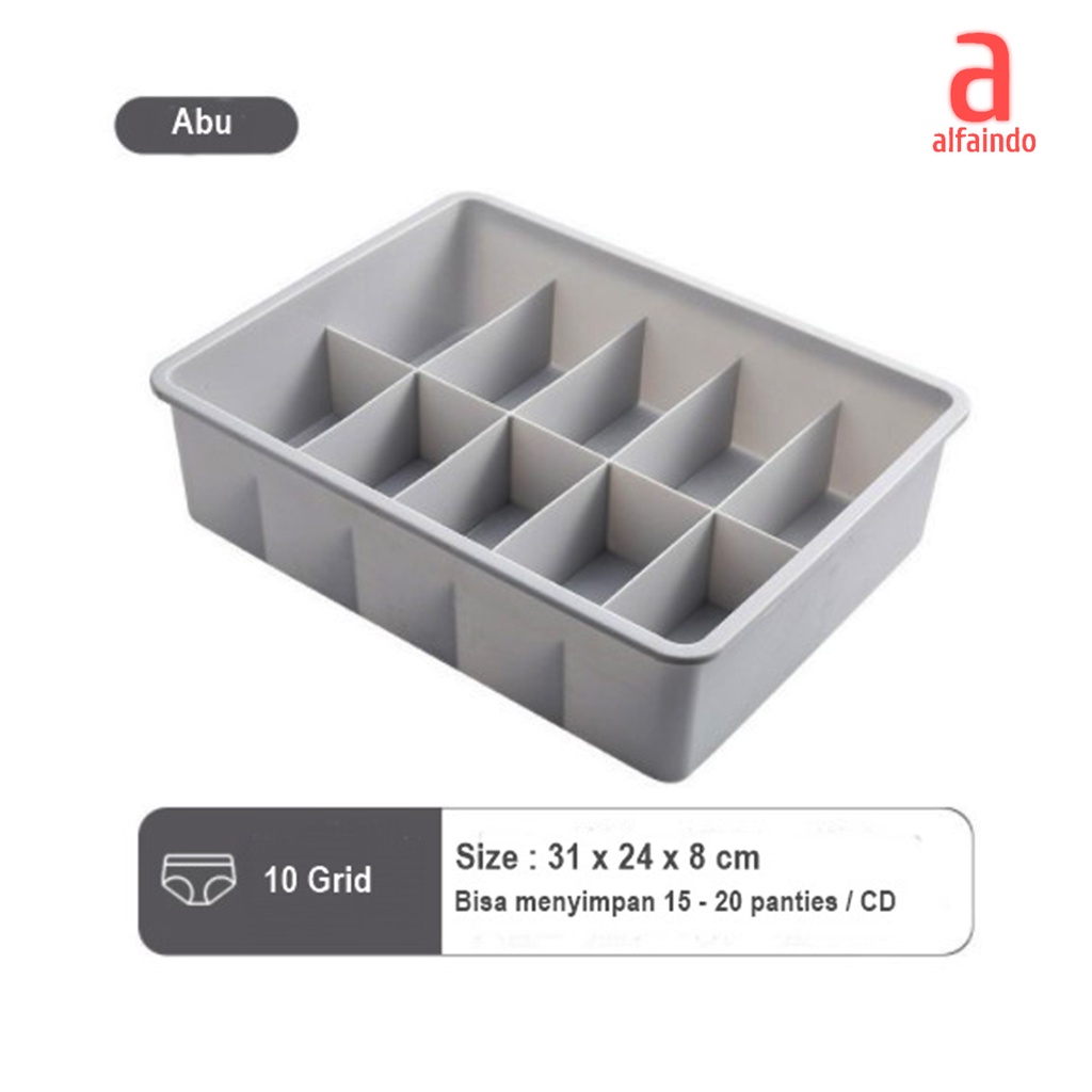 Kotak Penyimpanan Underwear Pakaian Serbaguna Plastik Tempat Kotak Organizer Storage Box - USB010