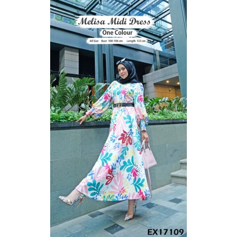 Kiran_Olshop / Gamis/ Dress Melisa Premium Import Ori by Extu