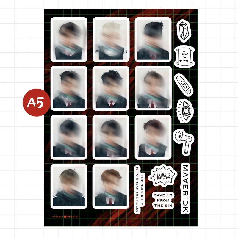 Stiker Kpop The Boyz Maverick / Thrill Ride Album Edition (Unofficial / Fanmade)