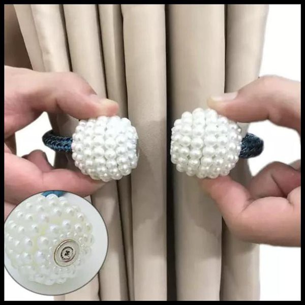 TALI GORDEN MAGNET PENGIKAT TIRAI HORDENG TASEL CURTAIN TIE ROPE BALL