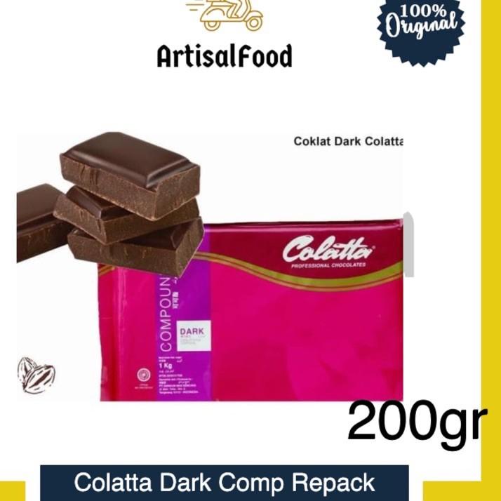 

11.11 Flash Sale Colatta Dark Chocolate Compound Repack 200gr