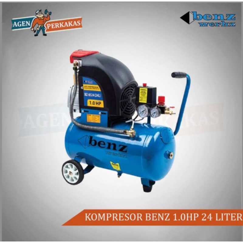 KOMPRESOR BENZ 1HP 24LITER KOMPRESOR 1 HP TERMURAH