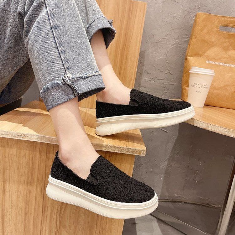 AGI10456 sepatu wedges wanita import sepatu korea kekinian sepatu wanita termurah cod jakarta