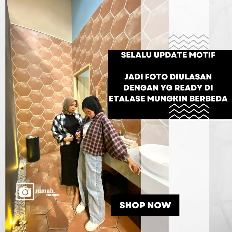 KEMEJA FALNEL CEWEK COWOK TERLARIS UNISEX