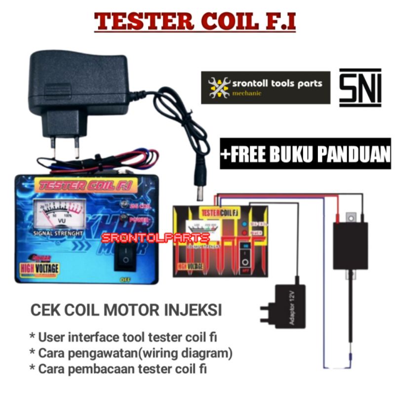 Tester Coil F.i alat cek ukur coil kuil motor injeksi