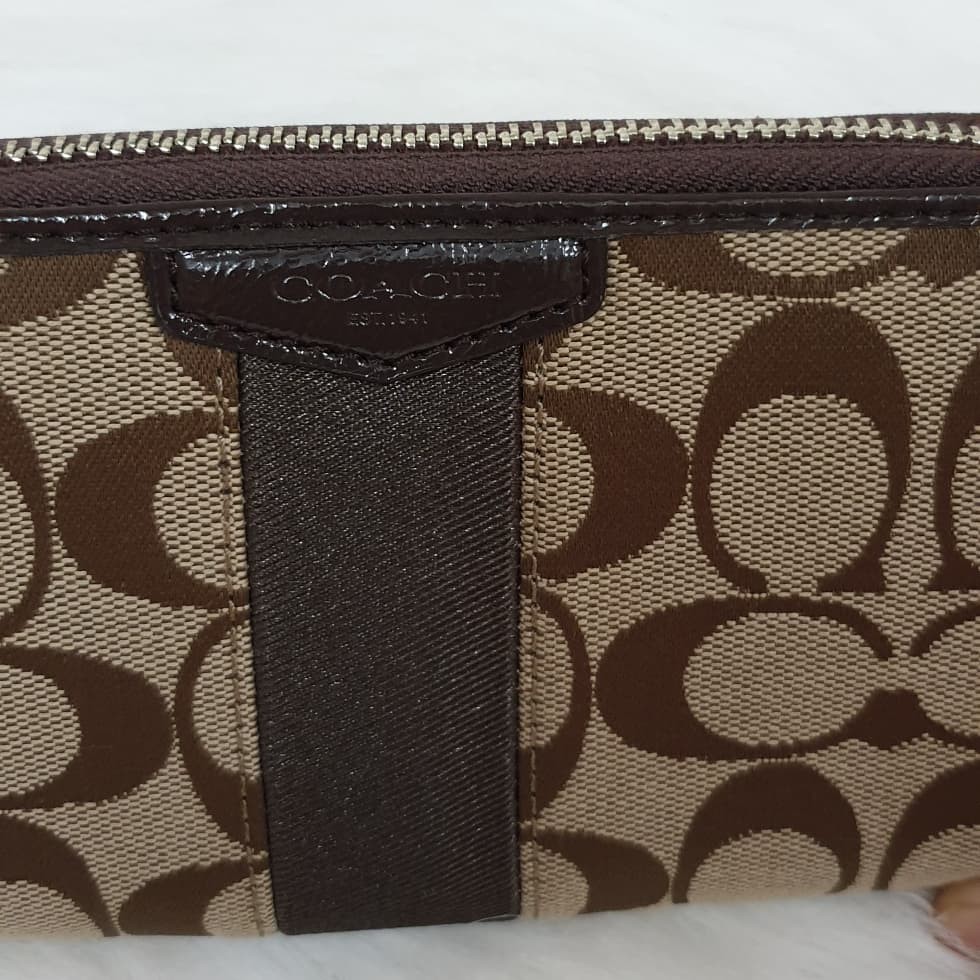 Authentic Coach long Wallet purse signature / dompet coach